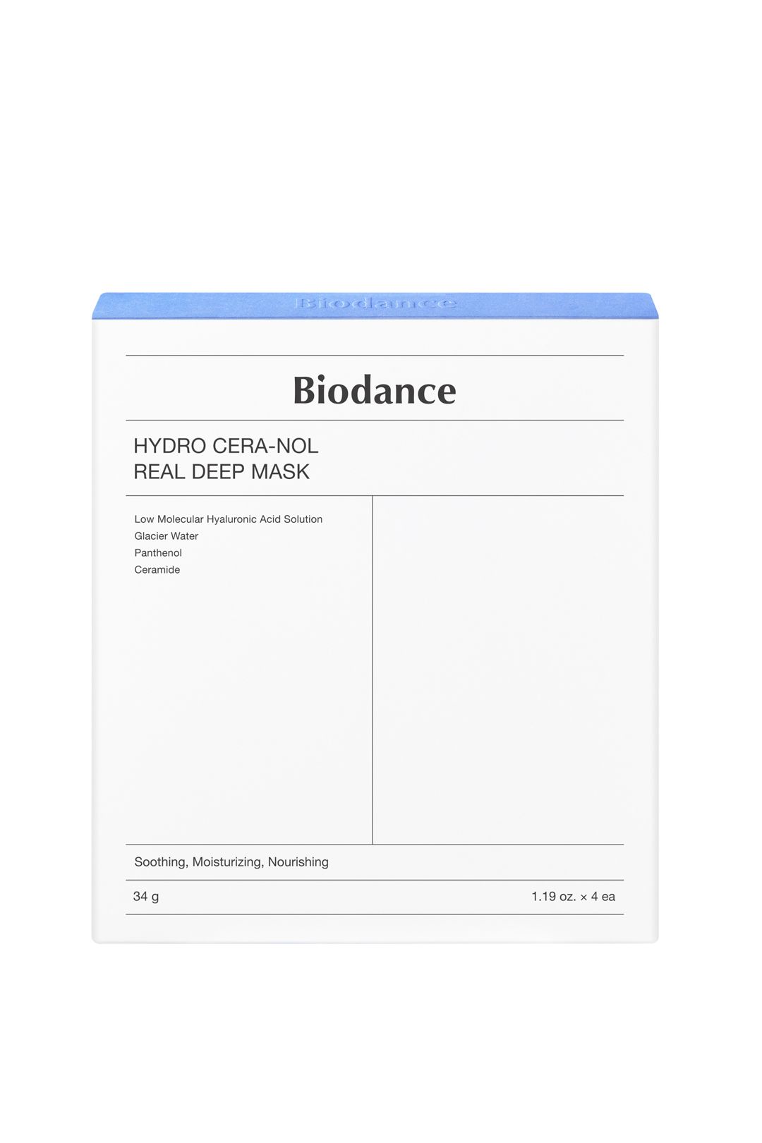 Biodance Hydro Cera-Nol Real Deep Sheet Mask - 4 Pack