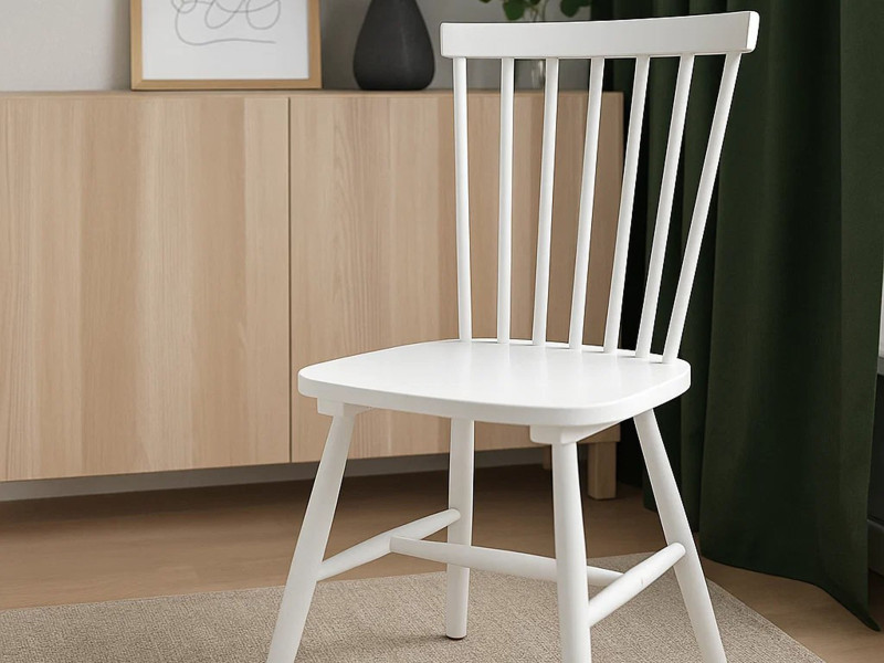 Krzesło Norden chair drewniane, kolor biały