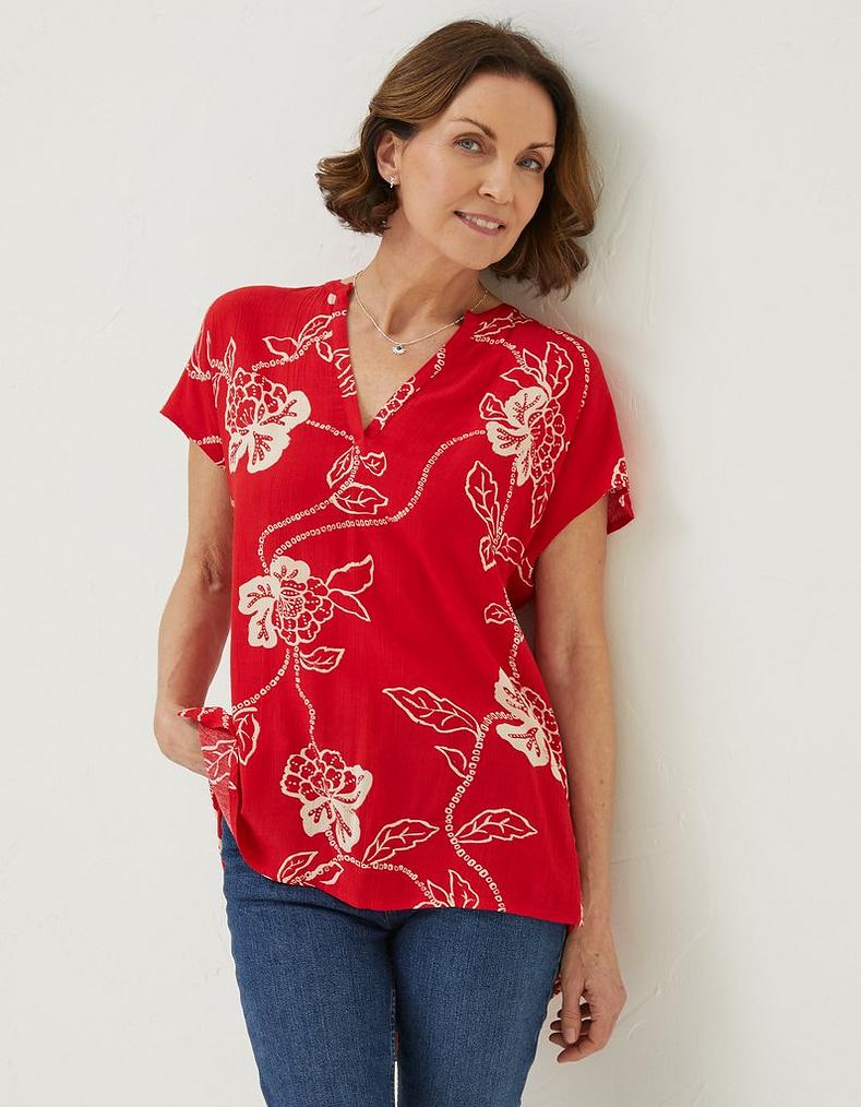 Piper Batik Red Tunic