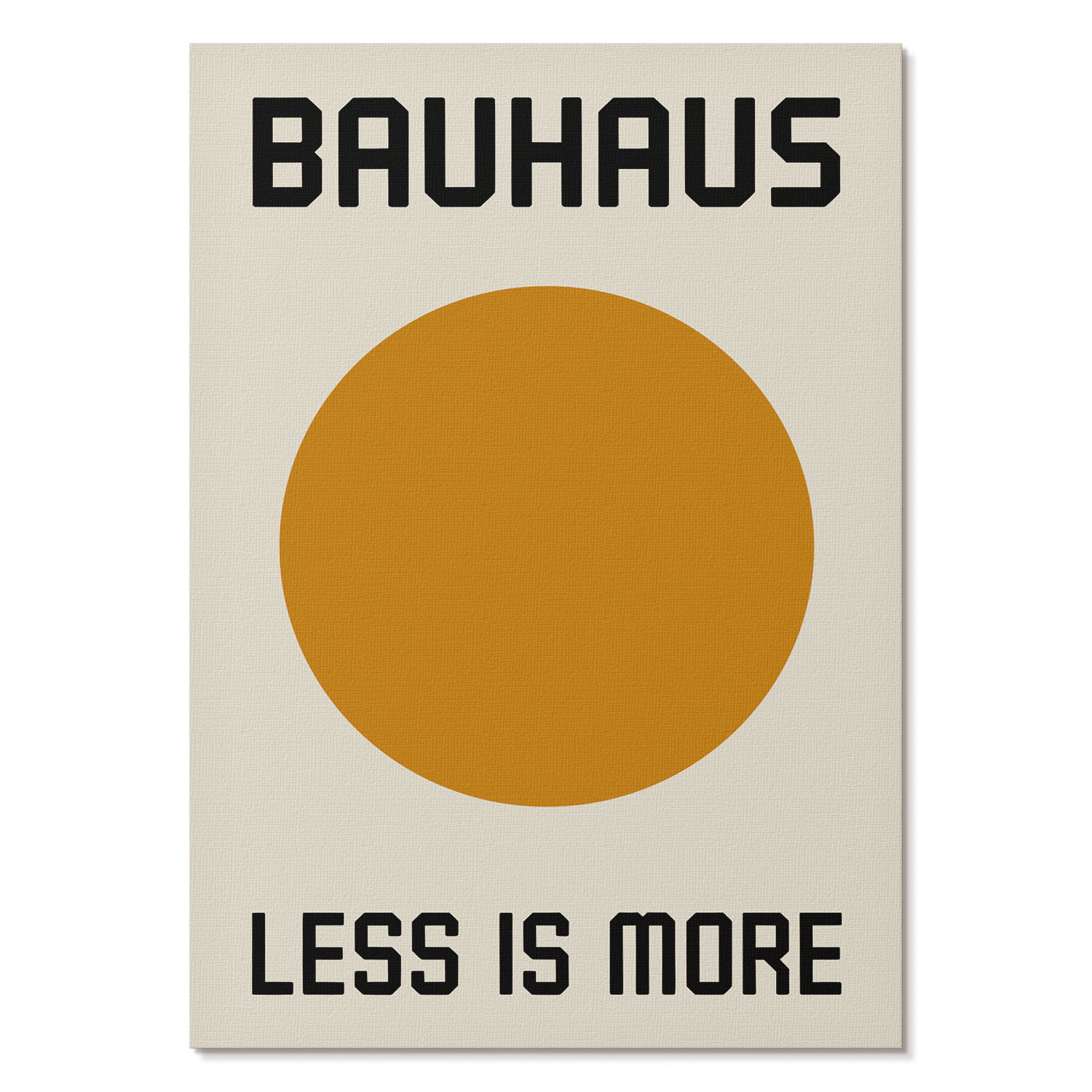 Plakaty canvas A4 Minimalizm koło Bauhaus kremowe tło geometria