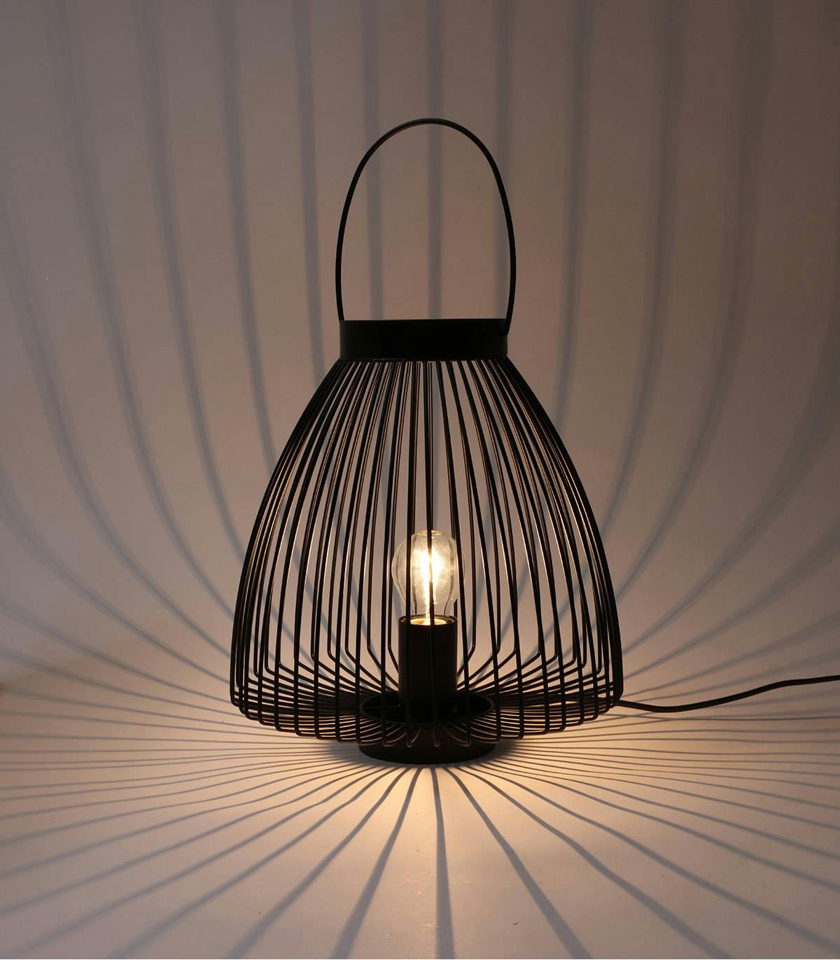 LINZ - Lampe en métal noir h.31 cm