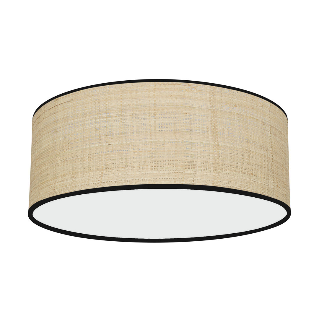 Plafonrattao-kremowy-biały okrągły 40cm Marshall 2xE27x40W IP20 Milagro