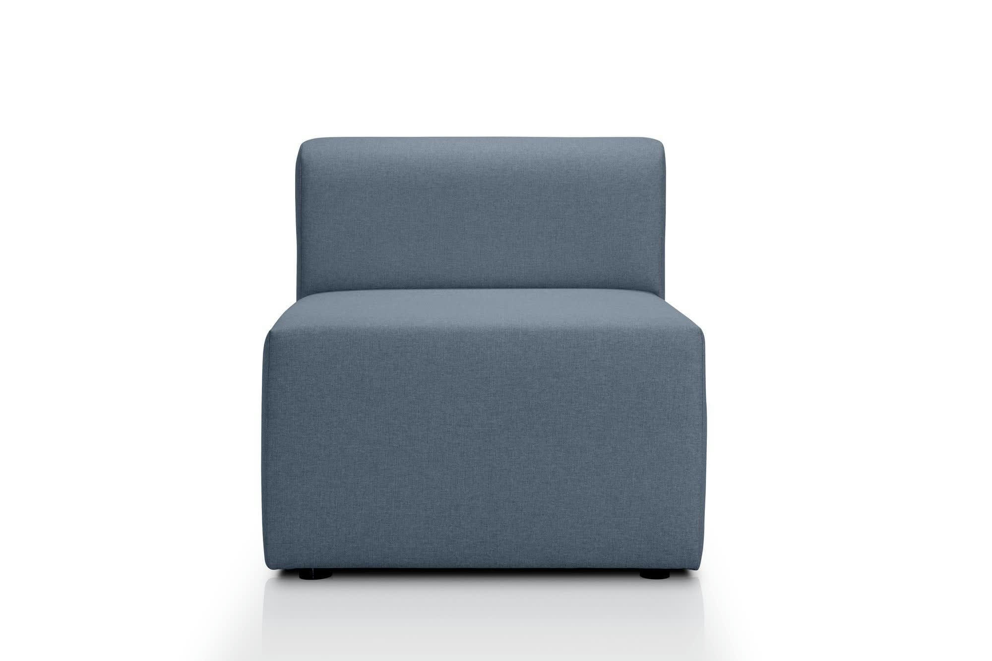 CENTAURI - Chauffeuse 1 place  en tissu bleu