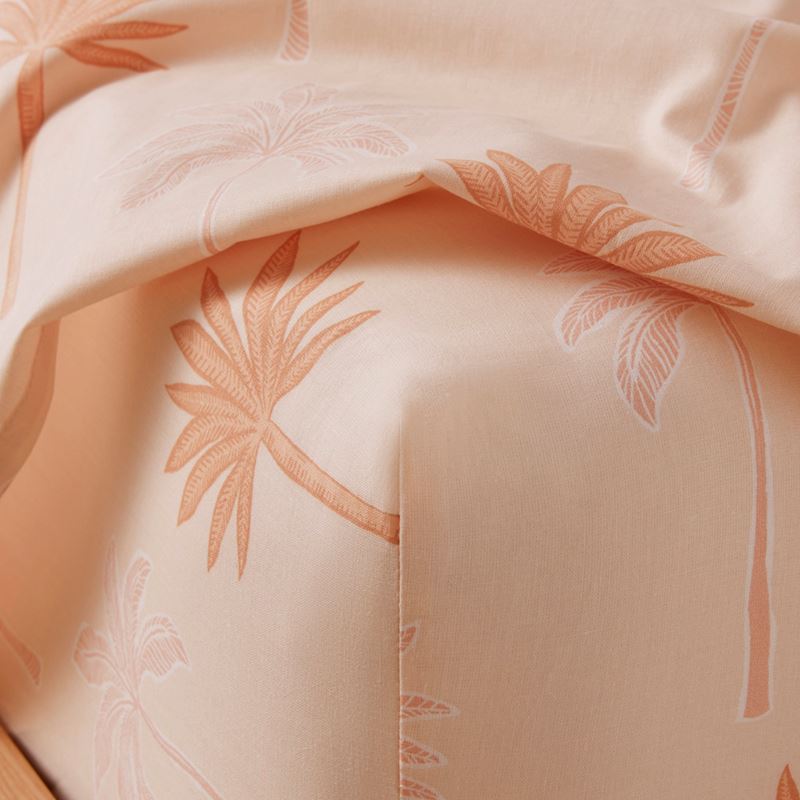 Sandy Palm Printed Percale Sheet Set