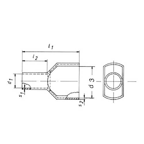 Klauke 87412 embout double d'extrémité de câble 2 x 4 mm² partiellement isolé, lot de 100
