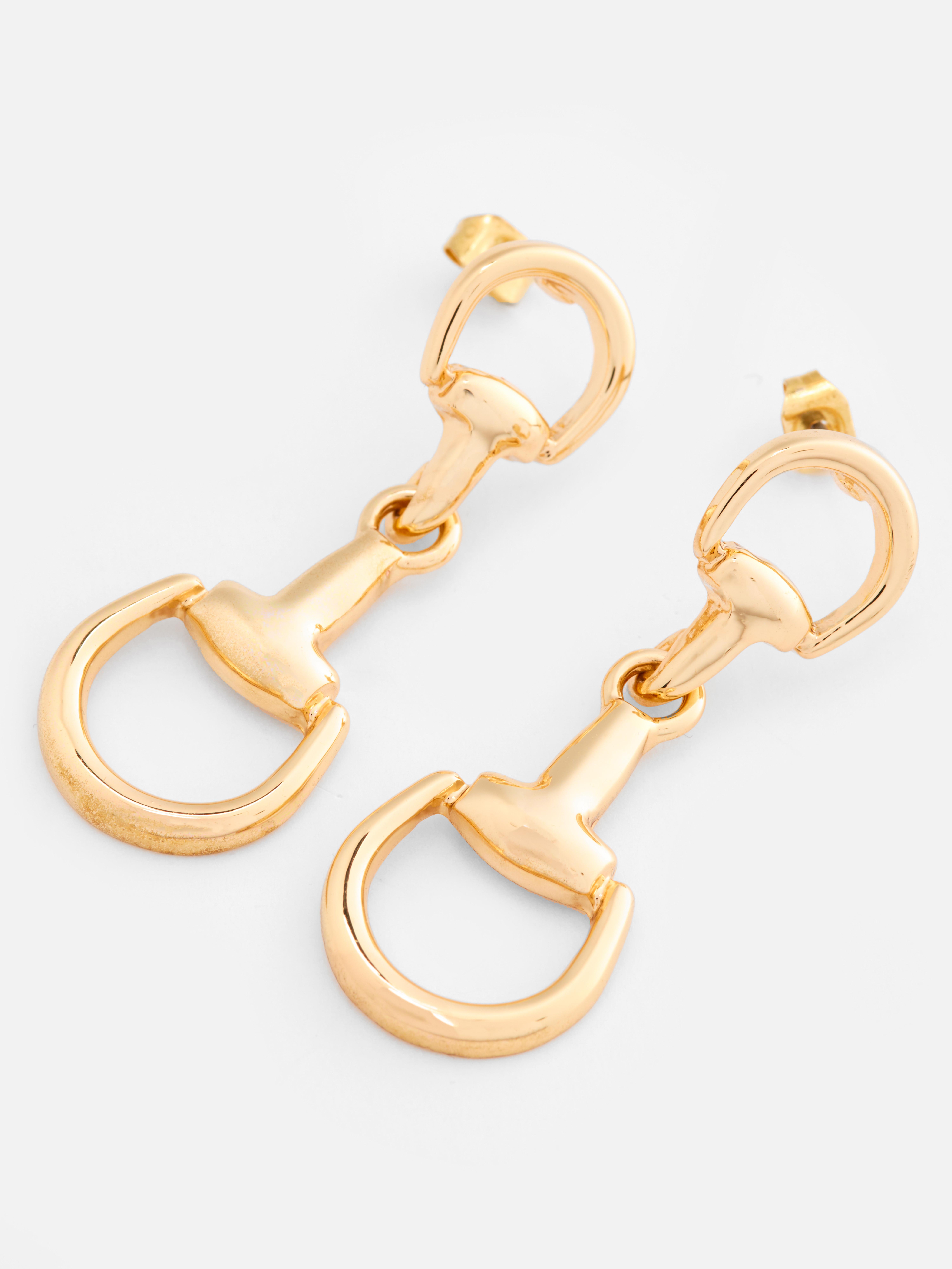 Snaffle Drop Earrings