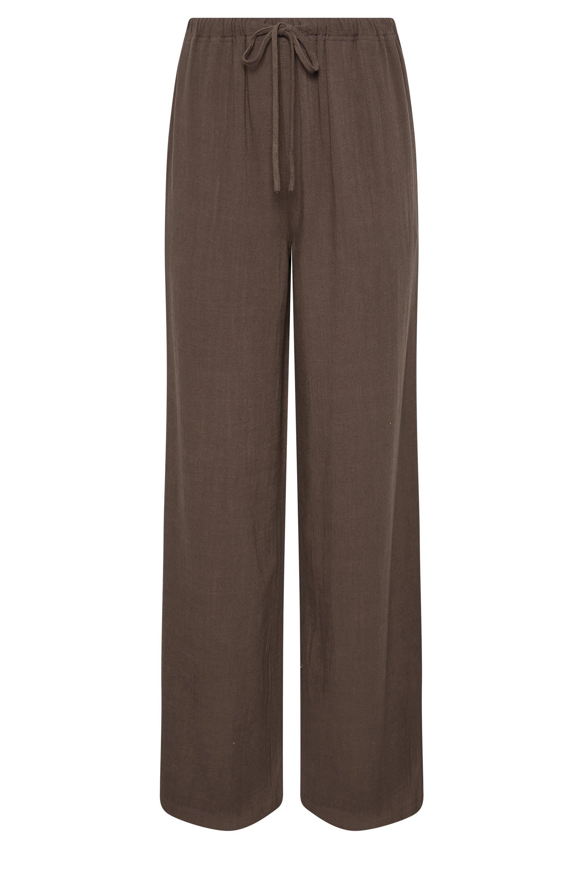 Long Tall Sally Tall Wide Leg Linen Trousers