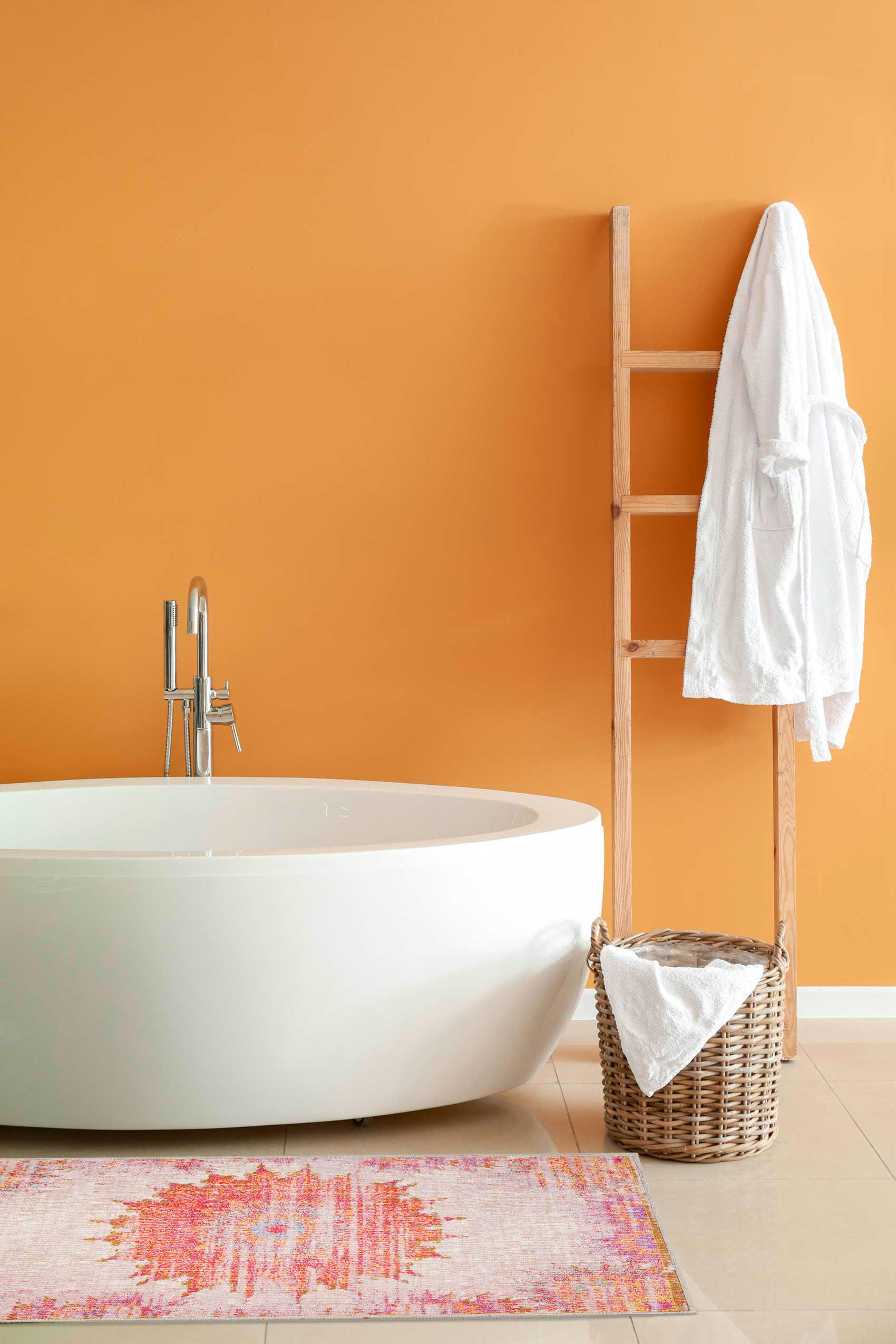 SLEEPWALKER - Tapis de bain vintage motif oriental multicolore 70x120