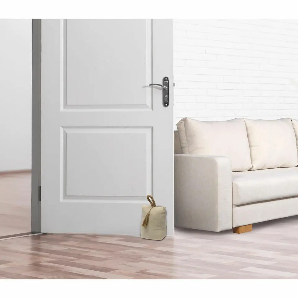 Luance Deurstopper - 1 kg - beige - stof - zak met lus - 17x21 cm