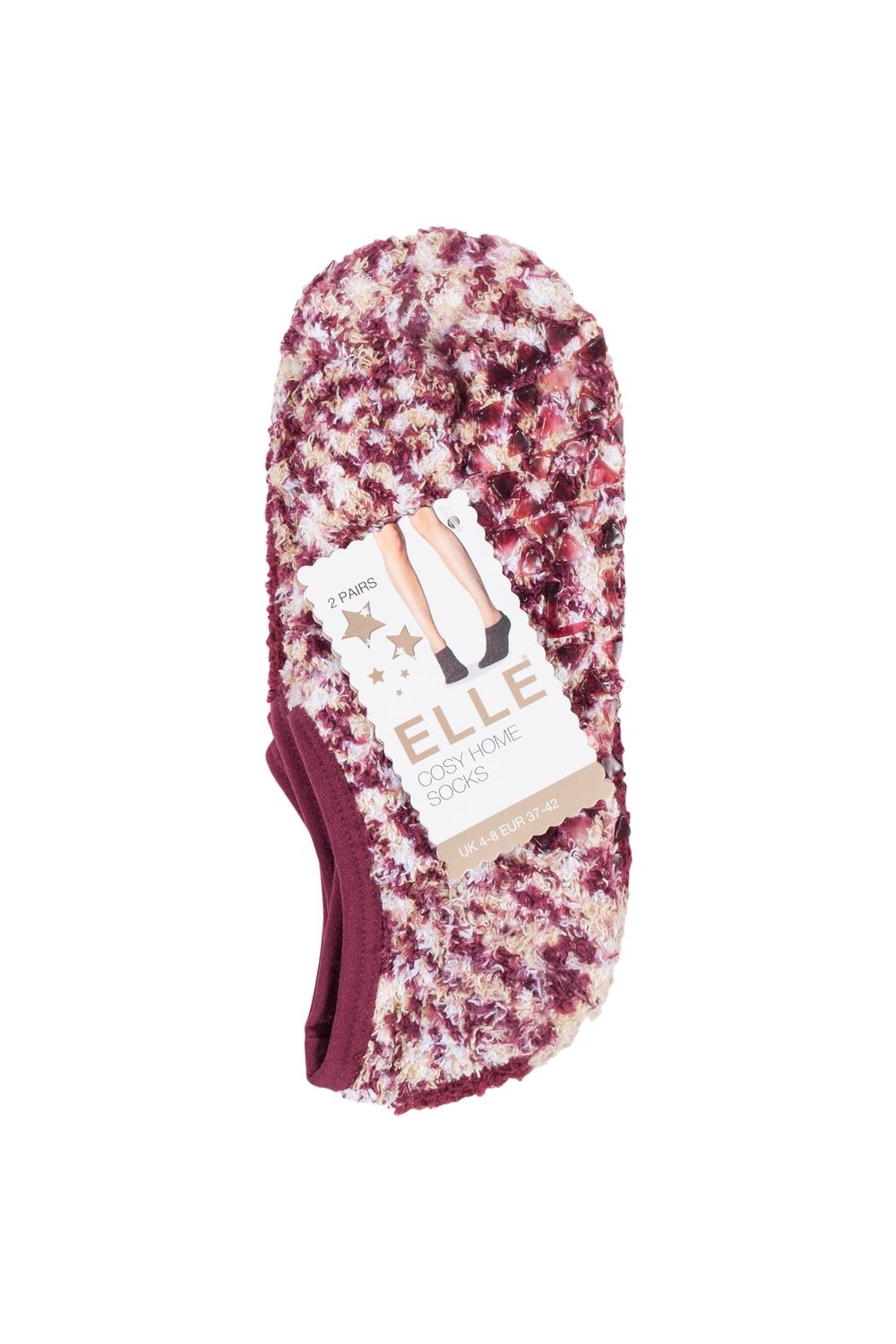 ELLE 2 Pair Cosy Mary Jane Socks