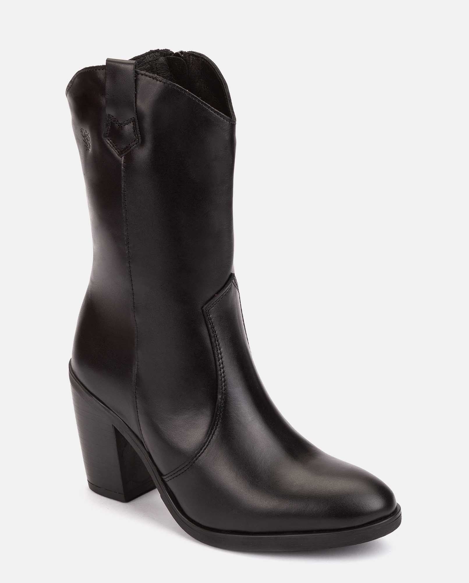 Bota de tacón TOURS-003 negro