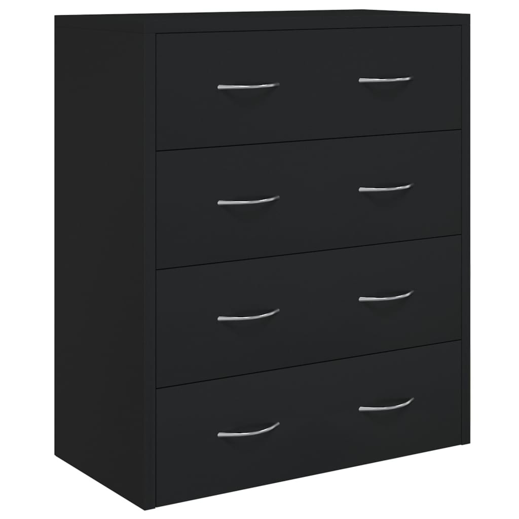 Komoda Czarny Materiał drewnopochodny vidaXL