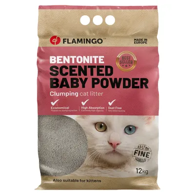 Flamingo Cat Litter Baby Powder