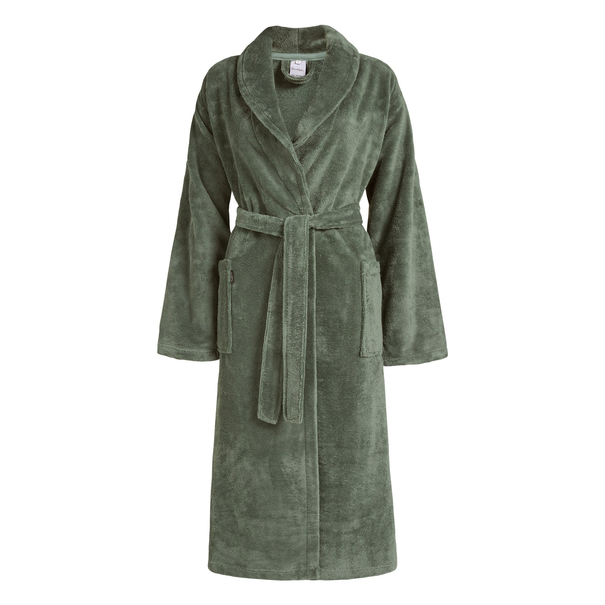 Beaumont Badjas Sage Green   L   Groen   Katoen   Polyester   Bamboe