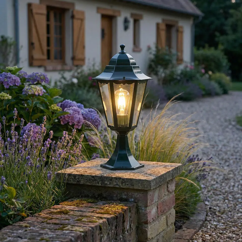 Qazqa vloerlamp p45 groen e27