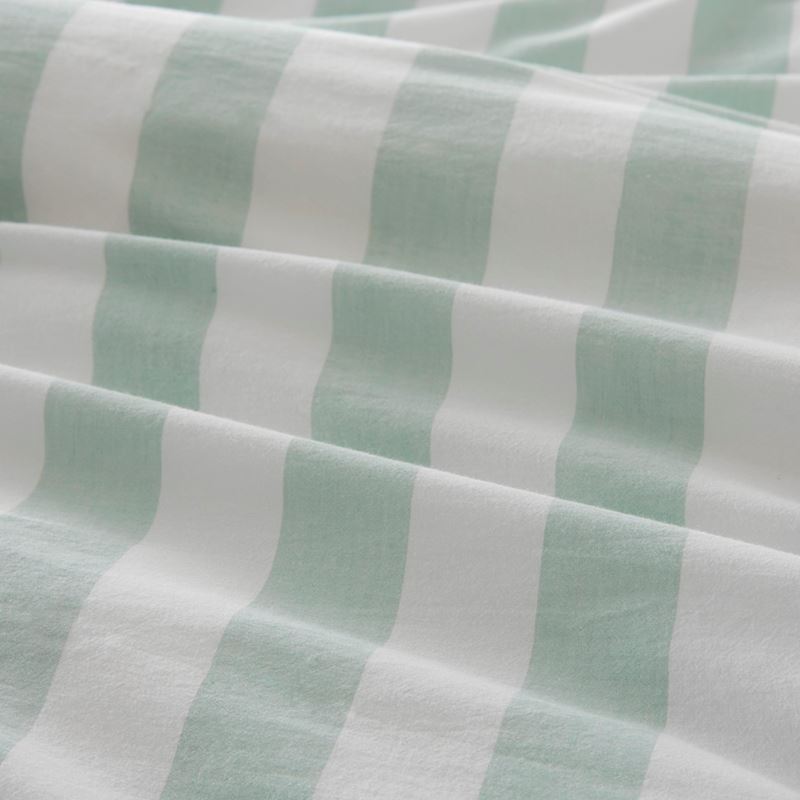 Ruffle Mint Blue Stripe Pillowcases