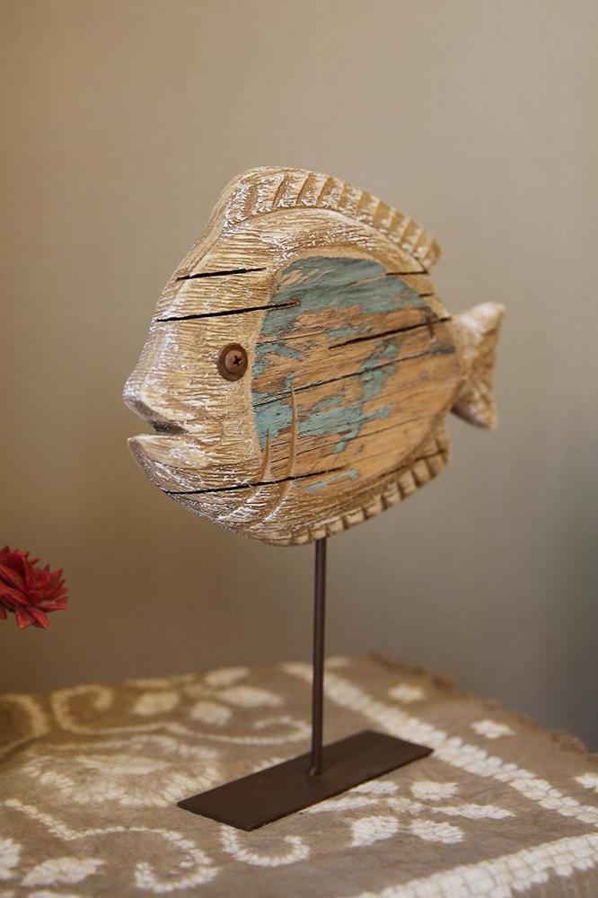 Fish Wood Sculpture #WA001