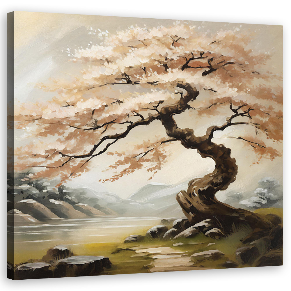 Feeby Obraz na płótnie, Krajobraz Natura Japonia Drzewo 30x30