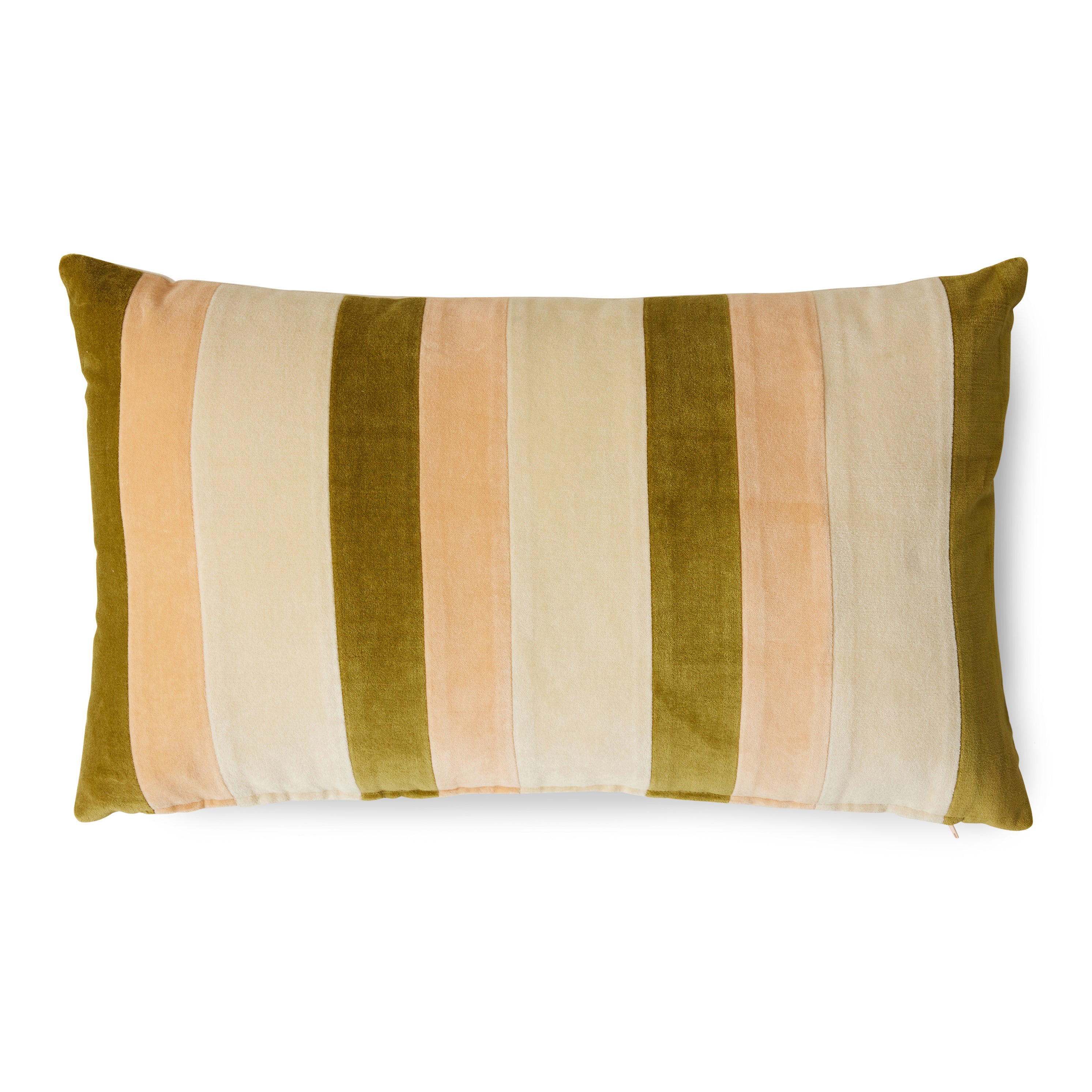 HKliving Striped Velvet Sierkussen 35 x 60 cm - Fields