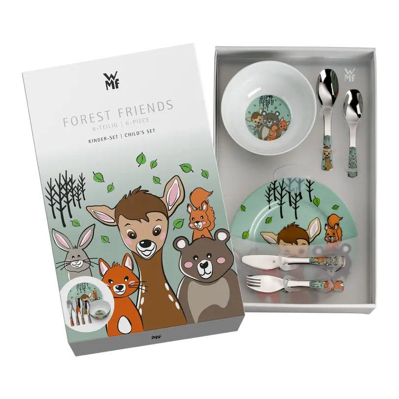 Kinder Geschirr-Set 6-teilig Forest friends