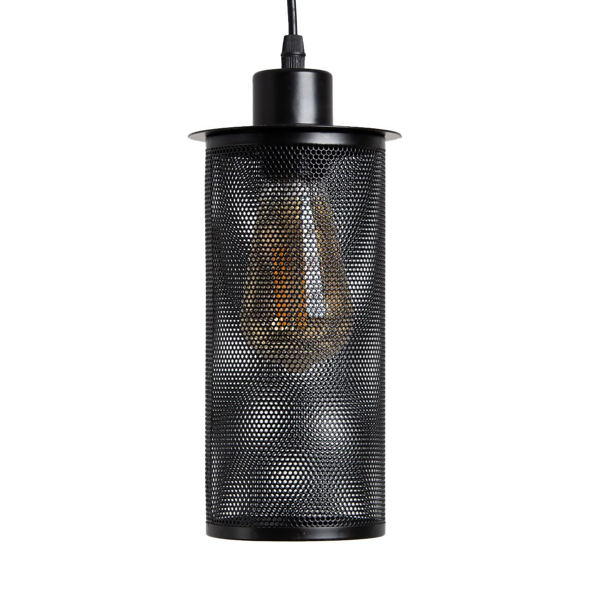 Lampa wisząca czarna Midnight 1xE27x40W wym: 120x11x11 cm Abigali