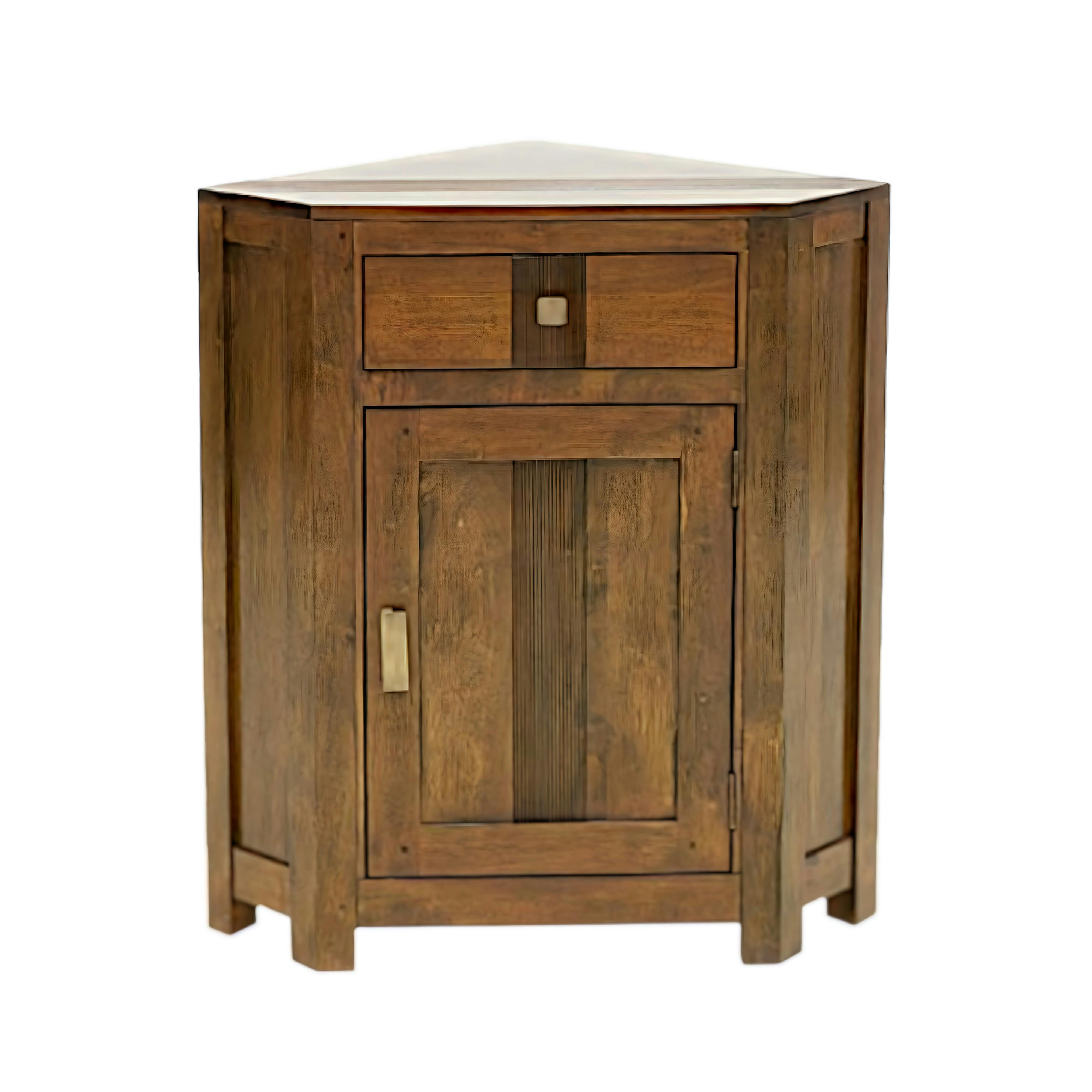 Buffet d'angle Hévéa 1 porte, 1 tiroir 79x53x88cm GALA