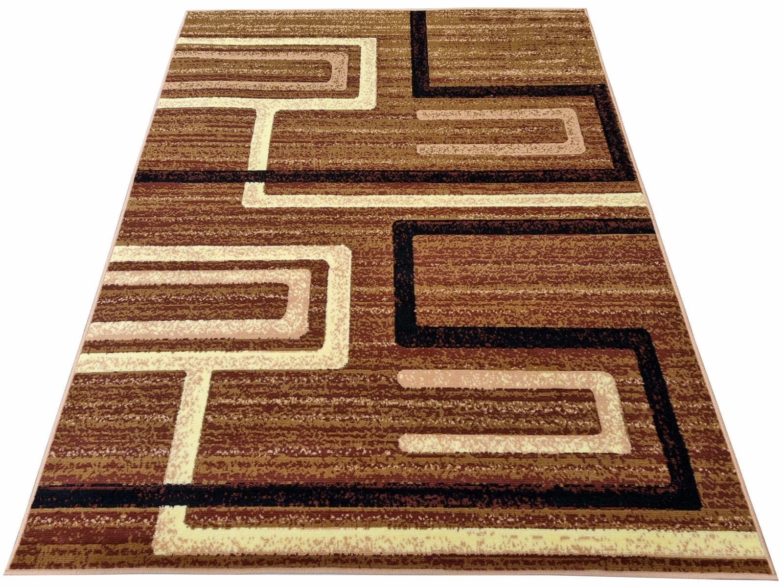 Dywan nowoczesny beżowy do salonu pokoju 1002 - 70x130 cm - modny solidny
