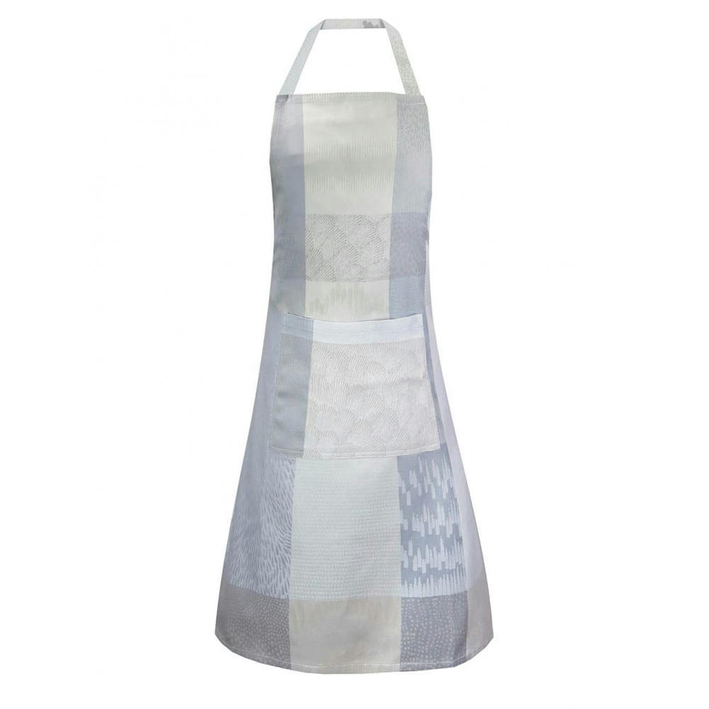 MILLE MATIERES VAPEUR - Tablier enduit imperméable pur coton beige 75x85