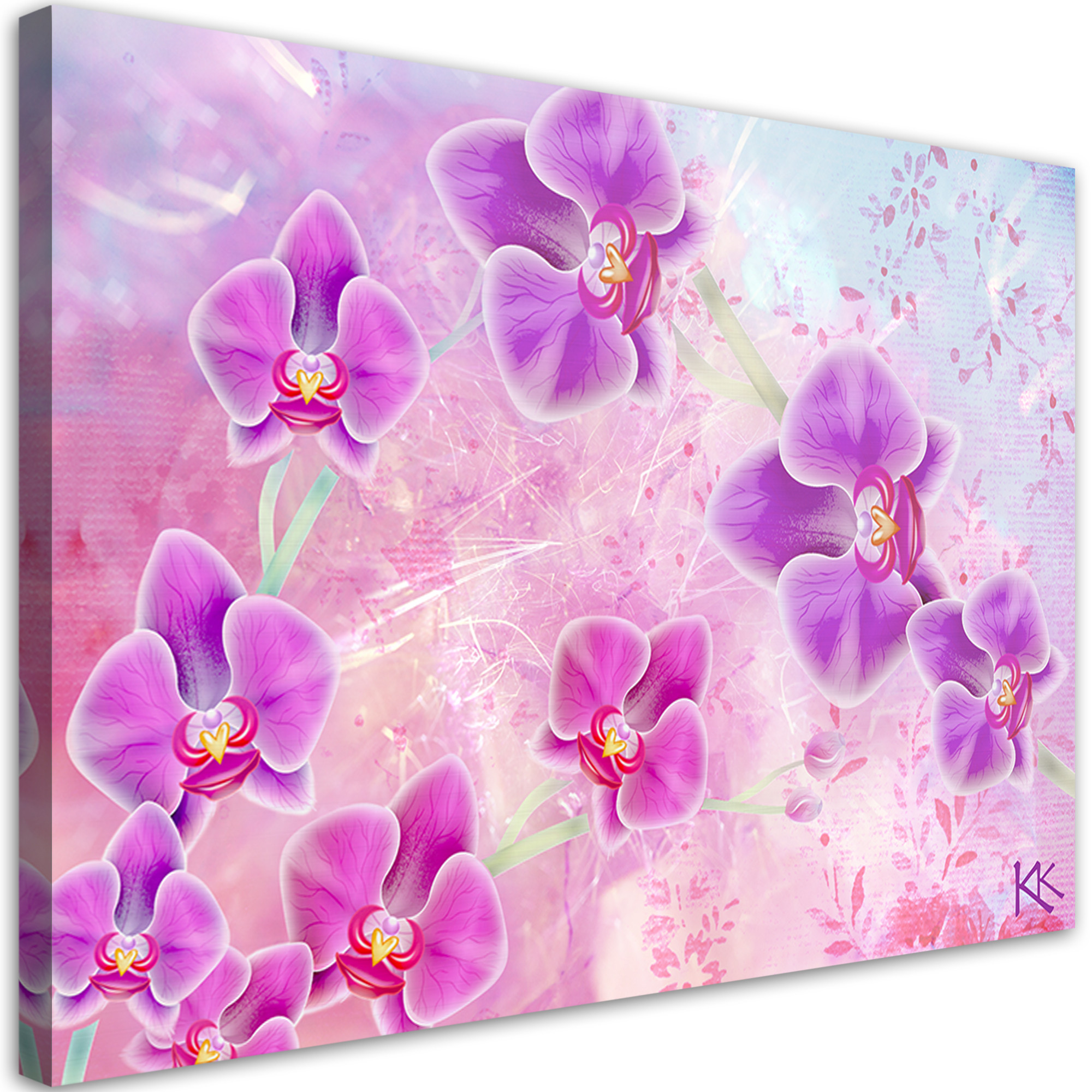 Feeby Obraz na płótnie, Orchidea Kwiaty Abstrakcja 60x40
