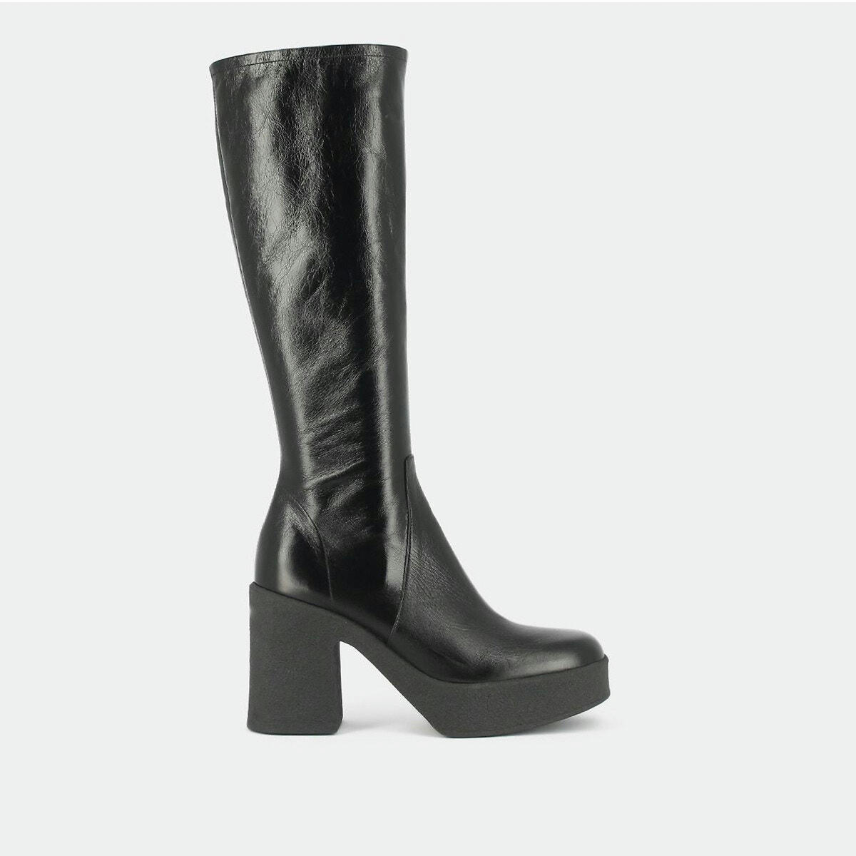 Bottes en cuir vieilli Dricia, plateforme