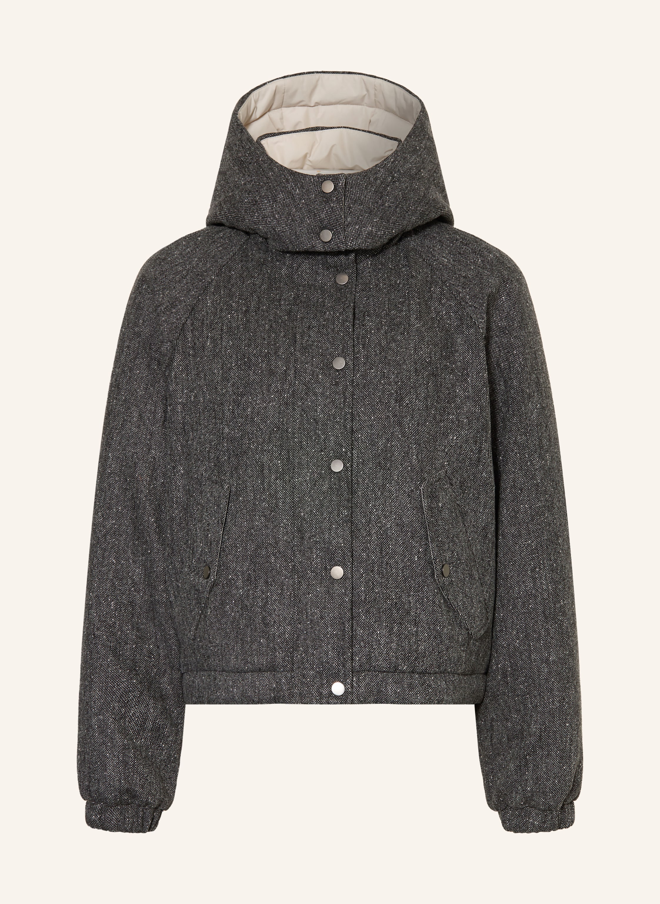 BRUNELLO CUCINELLI Daunenjacke mit abnehmbarer Kapuze