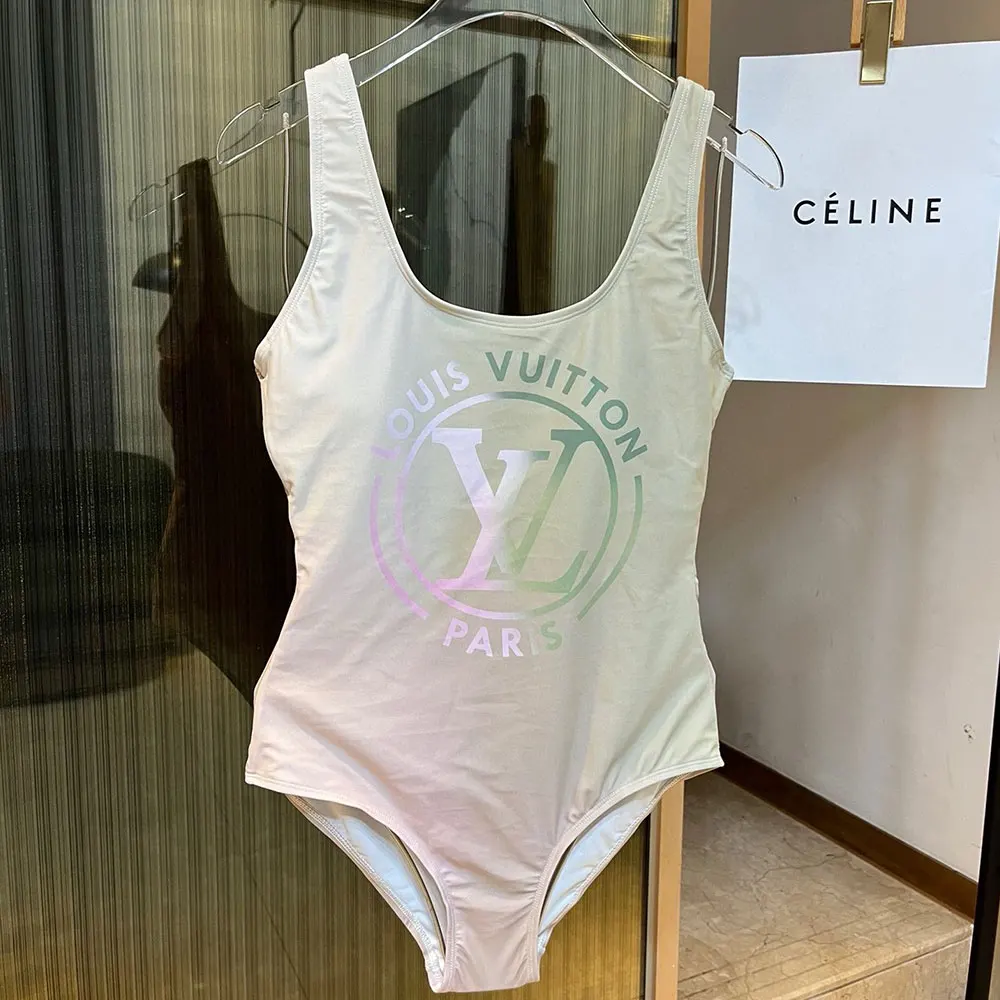 Louis Vuitton LV Color Matching One-piece Swimsuit Swimwear