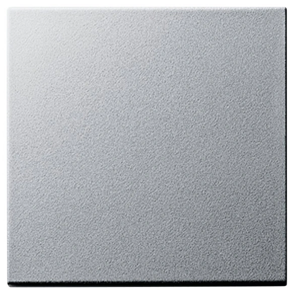 Wippe Wechselschalter/Kreuz/Taster, System 55, Thermoplast, silberfarben