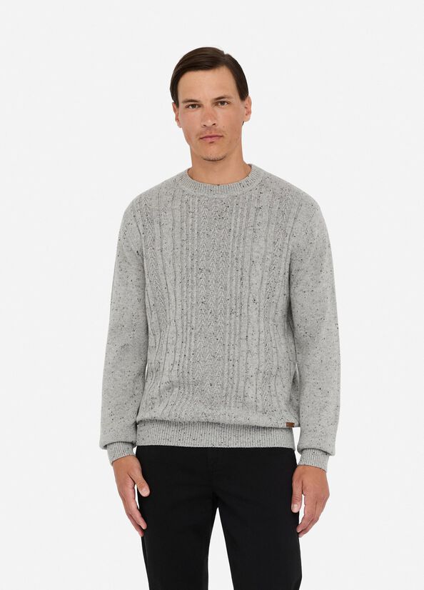 Maglia in lana a trecce