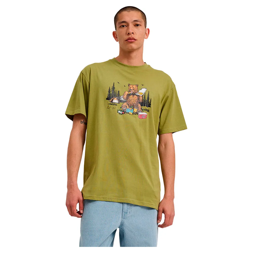 Santa Cruz Braun pizza bear short sleeve T-shirt