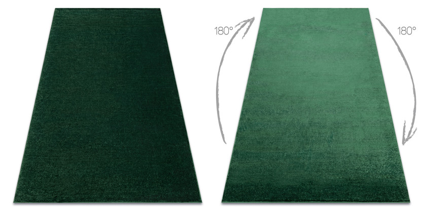 Dywan SOFTY Jednolity, jednokolorowy forest zielony 60x100 cm