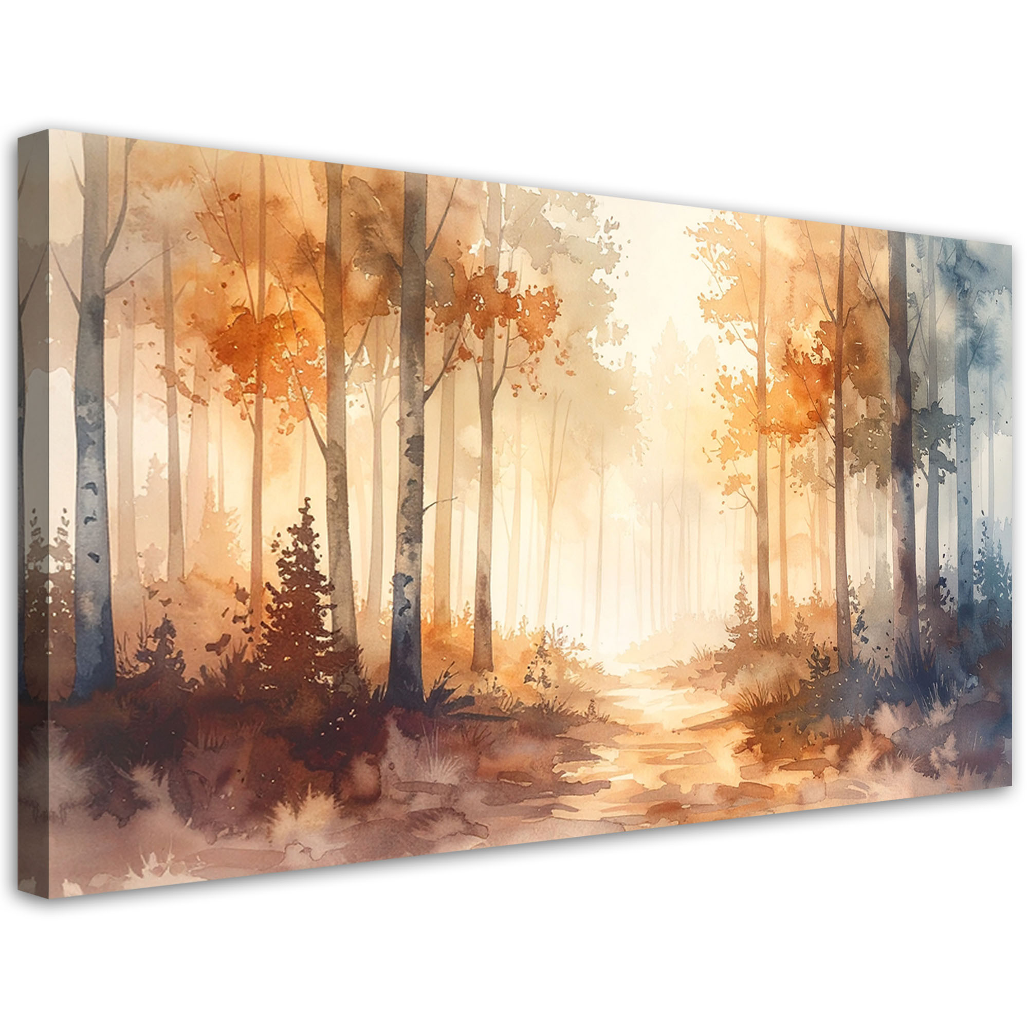 Obraz do salonu sypialni biura, Pomarańczowy Las Natura 80x40