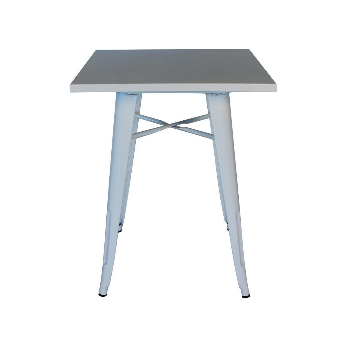 MONDI - Petite table en métal blanc