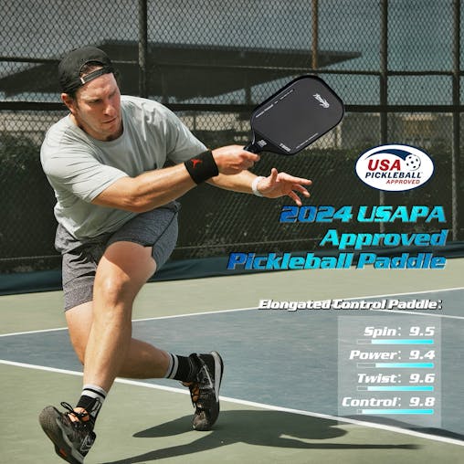 NNETM Carbon Fiber Pickleball Paddle