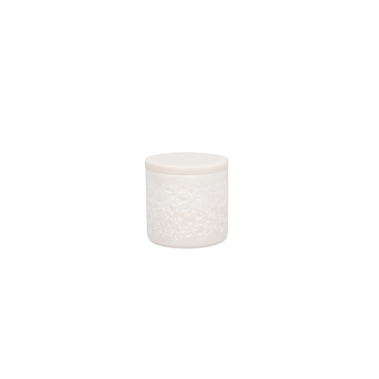 S|P Collection - Pot met deksel 7xH7cm white Marbliss