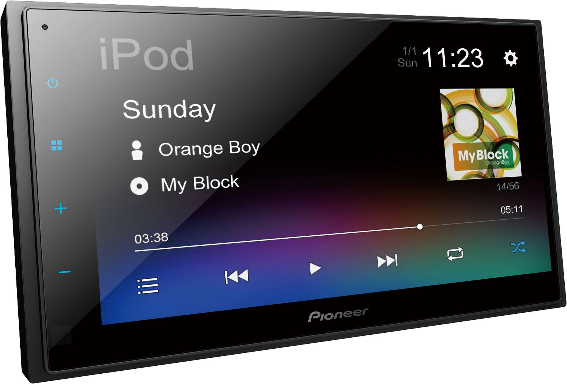 Pioneer DMH-341EX Digital Multimedia AM/FM Bluetooth Receiver with Capacitive Touchscreen
