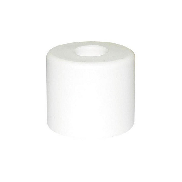 Butée caoutchouc blanc cylindrique hauteur 25mm diamètre 30mm sans vis - AVL - BB43025