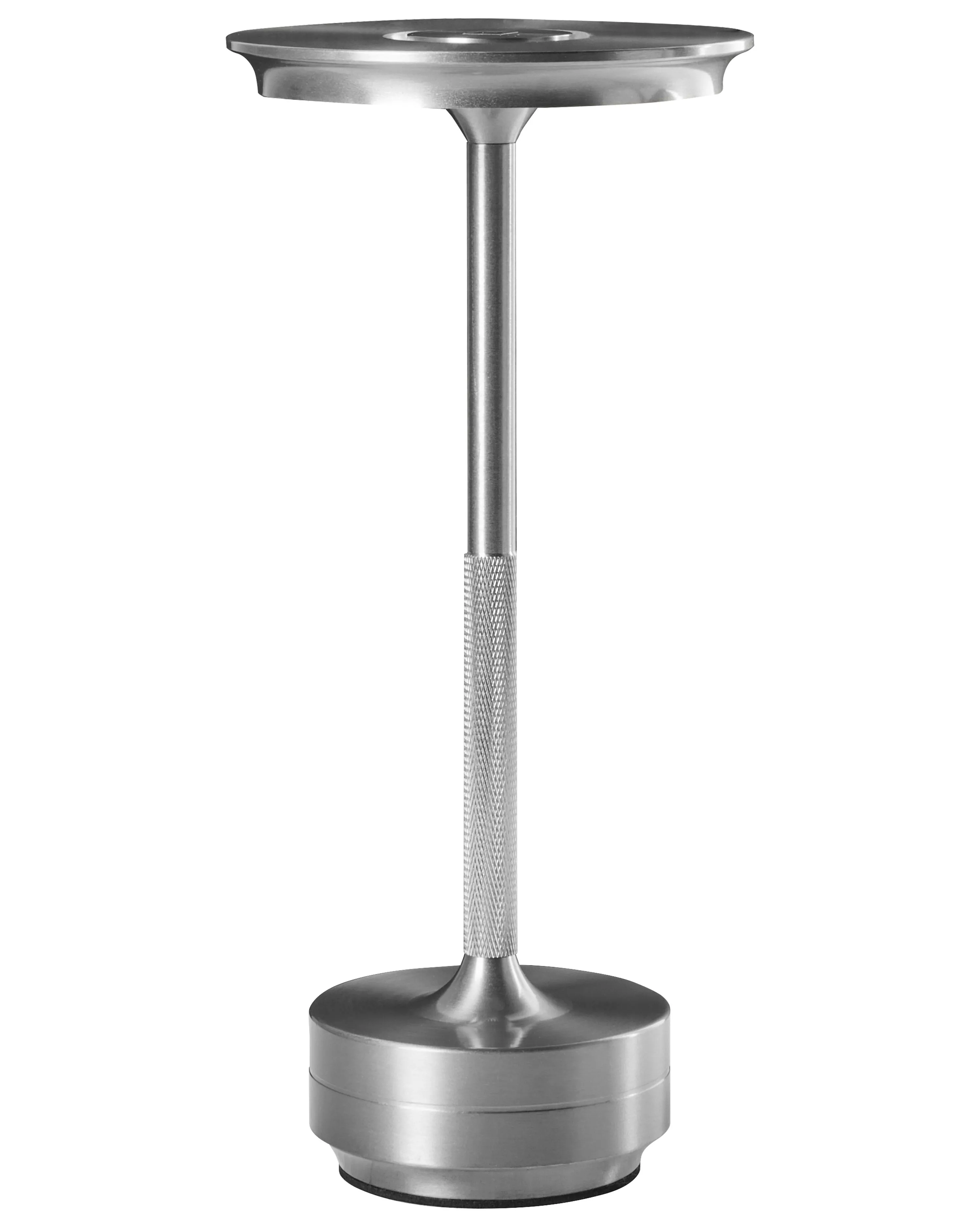Wireless LED Table Lamp MAGO with Dimmer Metal Silver