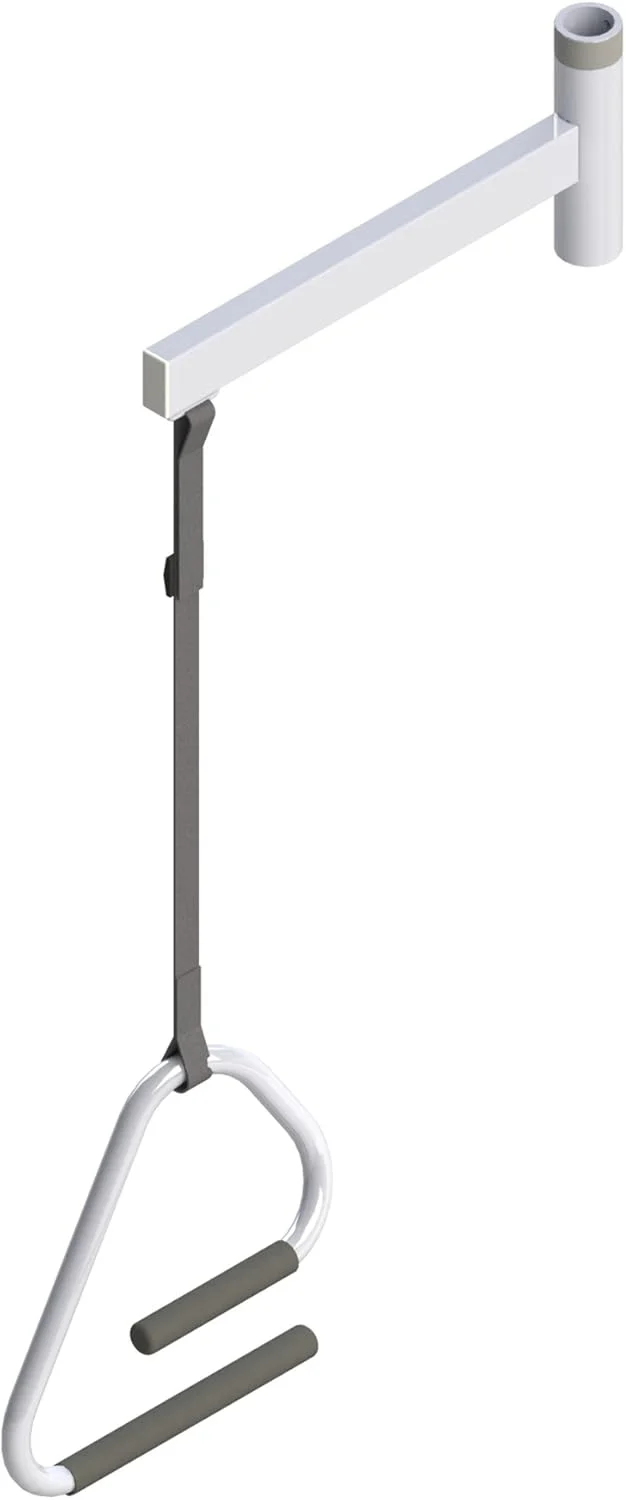 Floor-to-Ceiling Grab Bar Support Pole, 300lbs Capacity Ergonomic Offset Handle