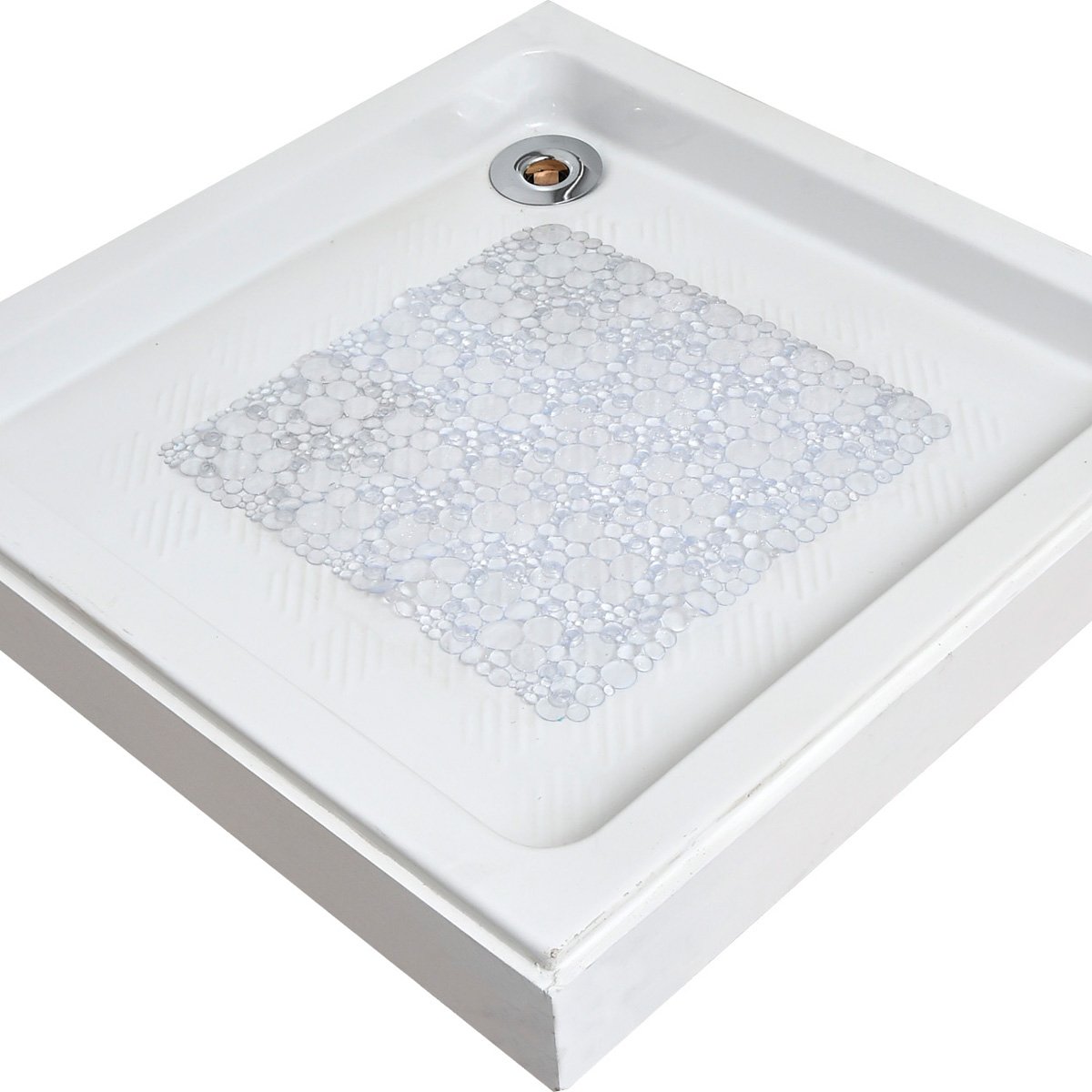 Tapete wc antiderrapante bolhas 50x50cm