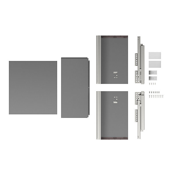 Casserolier GoodHome Soto anthracite l. 40 x P. 27 cm