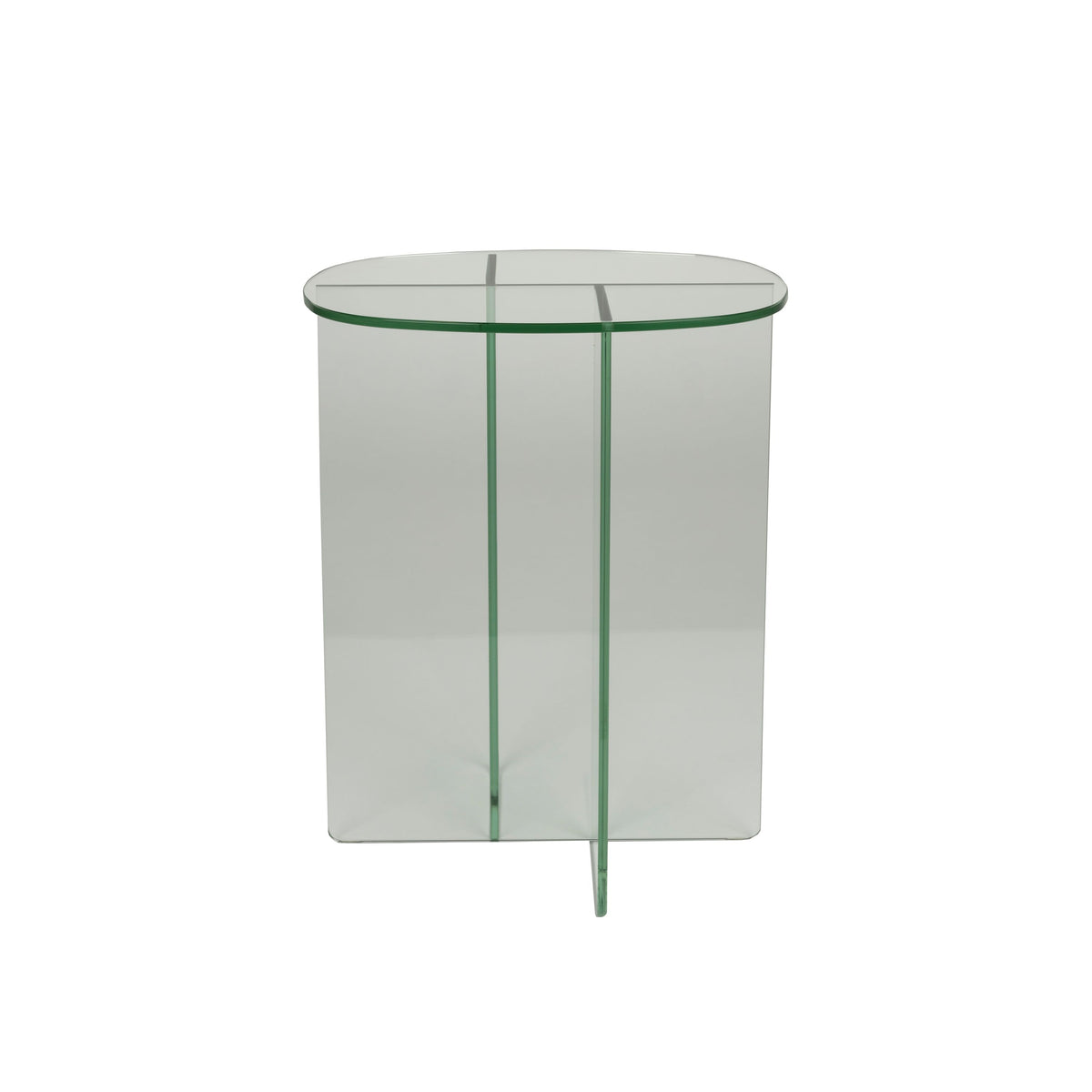 Zuiver Linea Bijzettafel 30x40 cm Glas Transparant