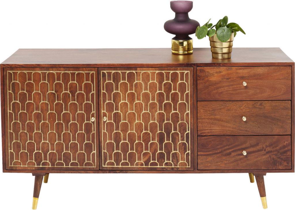 Kare Design Muskat Dressoir 2-Deurs 3-Laden - Mangohout