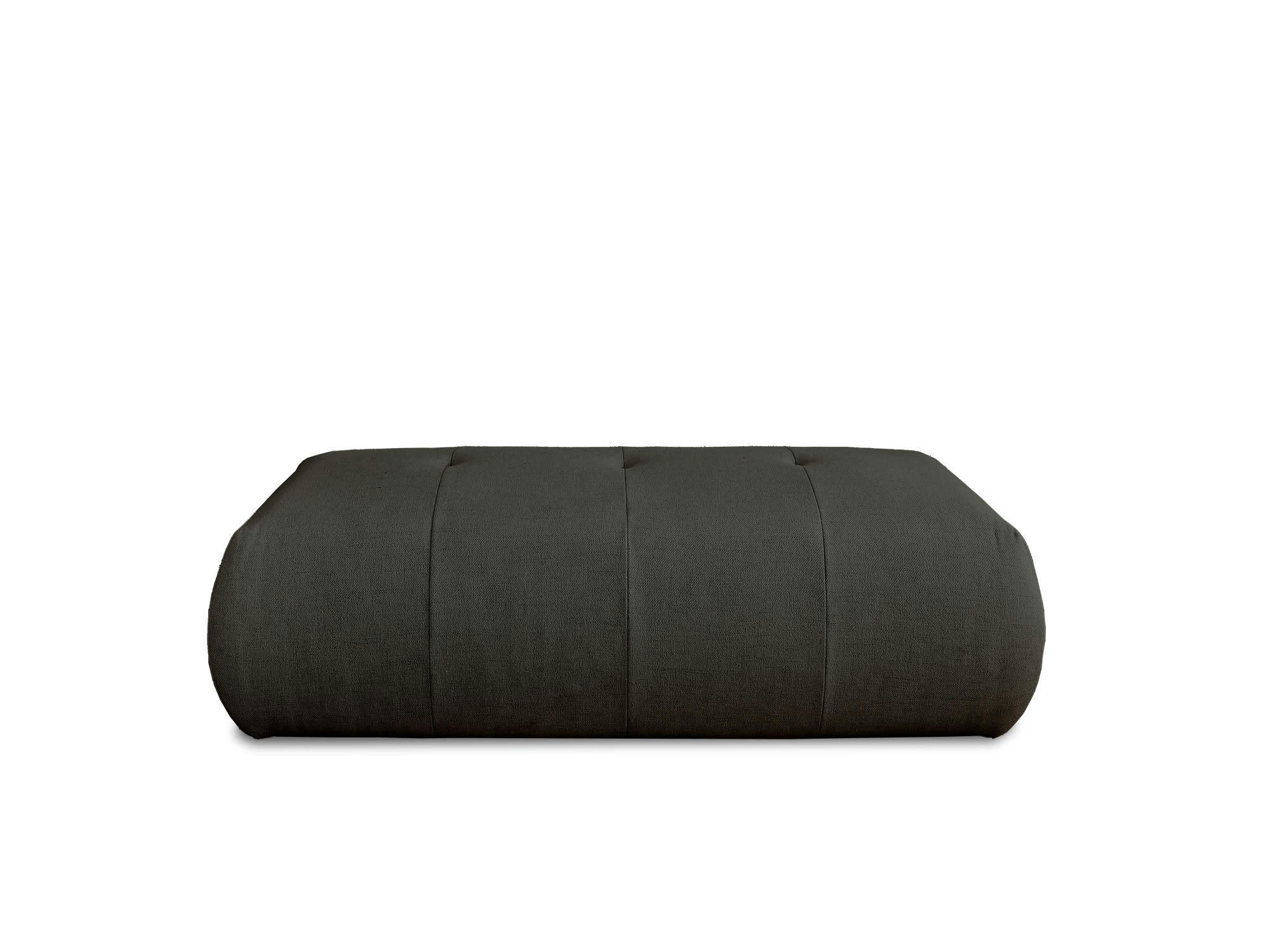 ONYX - Pouf en tissu gris foncé