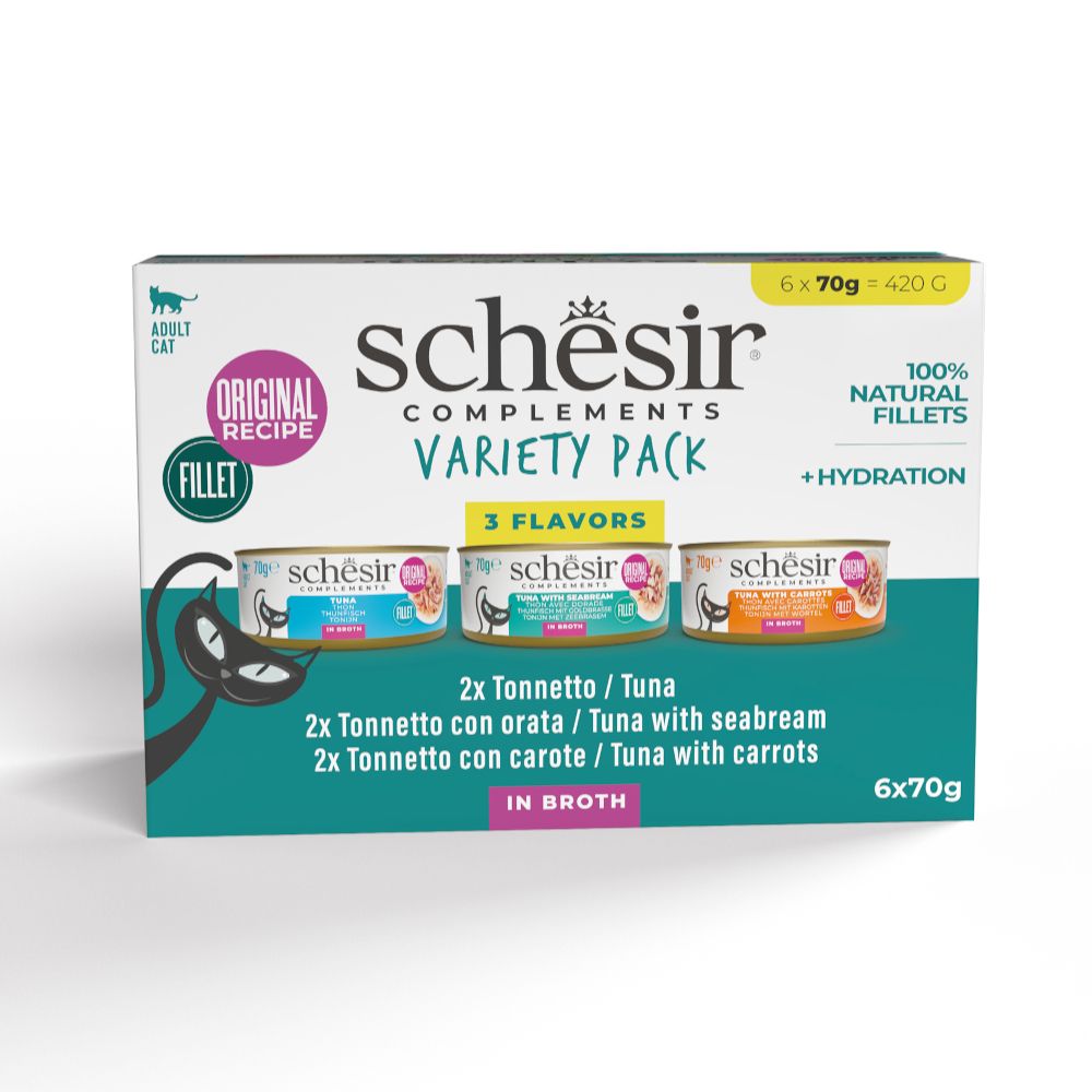 Schesir Complements in Broth Saver Pack 24 x 70g